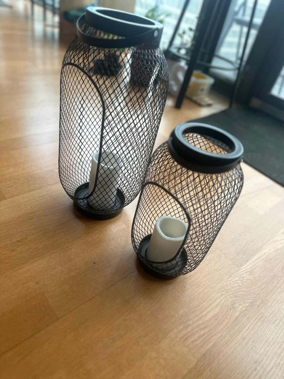 Black Metal Lanterns (a set of two) - photo 2