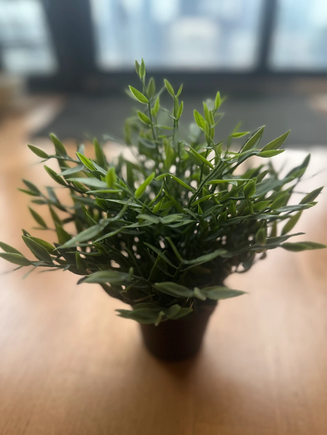Artificial Green Plant in Black Pot - photo 3