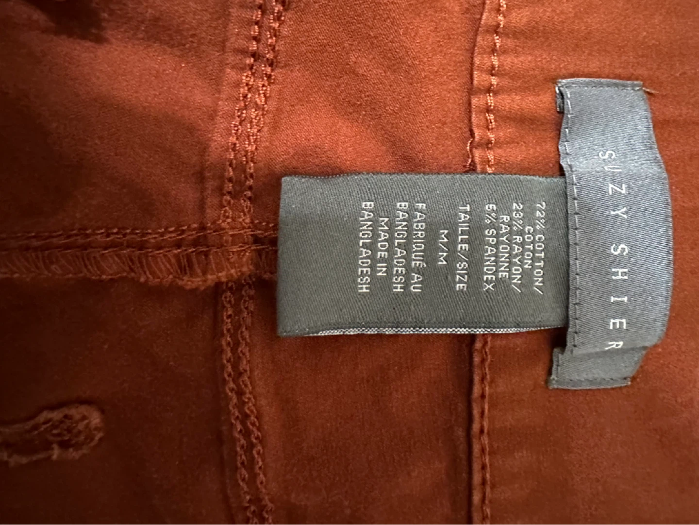 Suzy Shier Women's Pants M/M Orange - photo 2