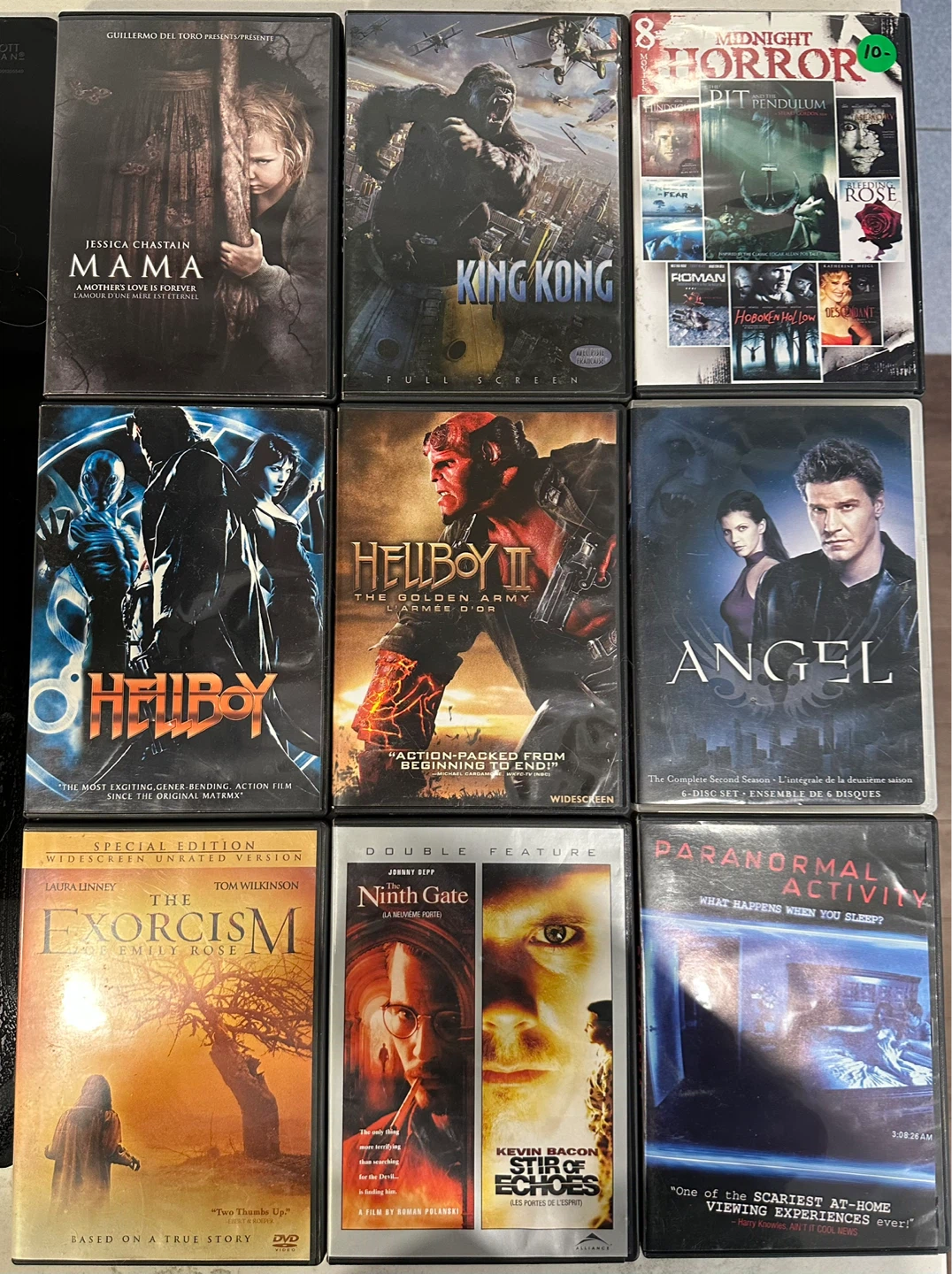 Horror DVD’S For Sale!