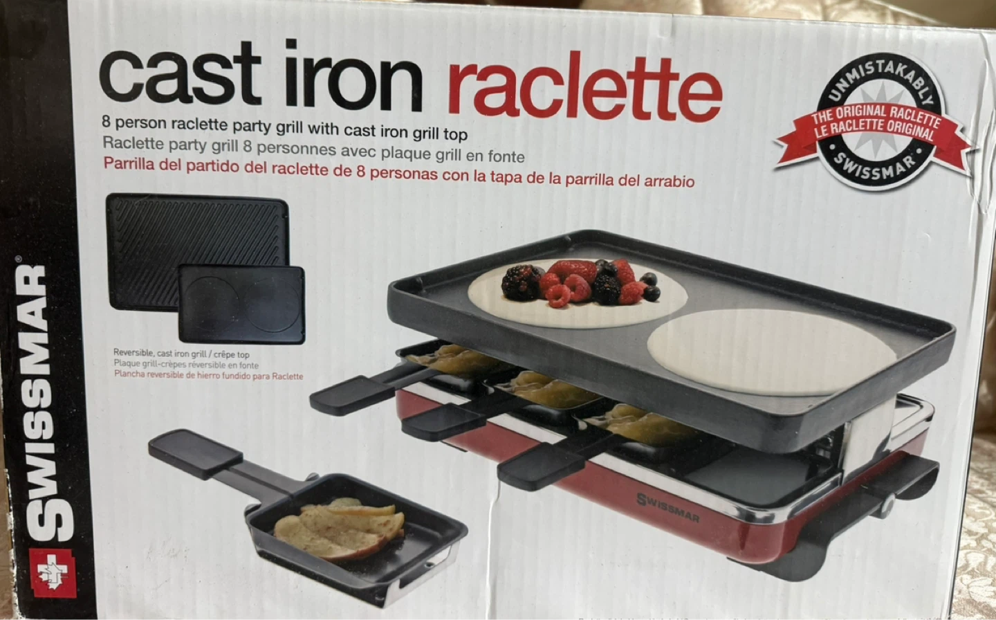 🔥 Brand New Swissmar Cast Iron Raclette Grill – 8 Person Set 🔥 - photo 2