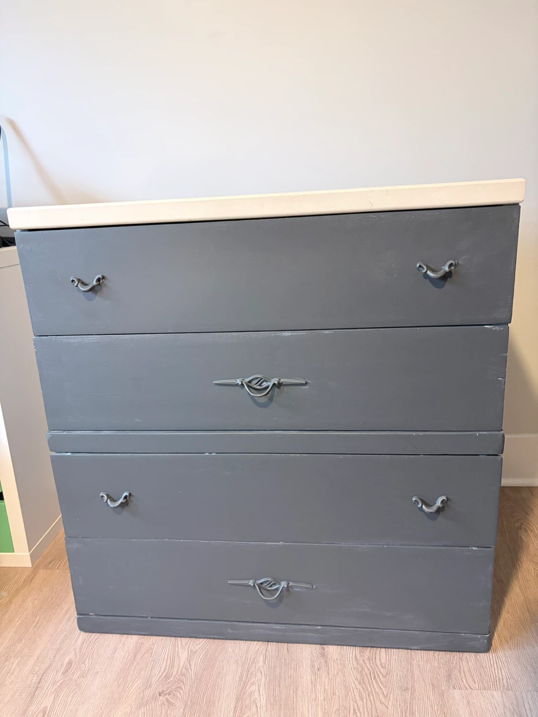 Navy wood dresser