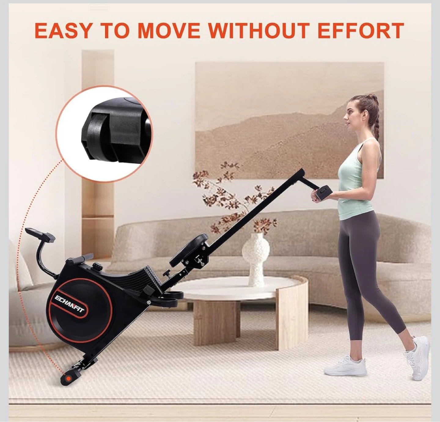 ECHANFIT Rowing Machine Foldable - photo 2