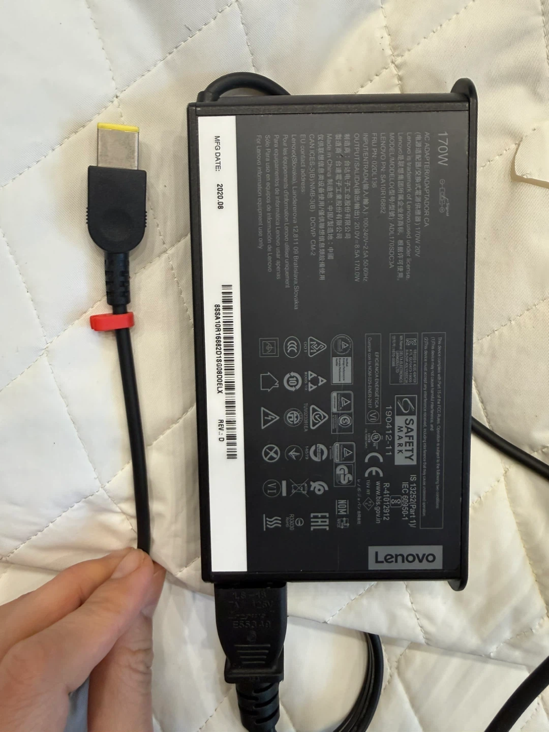 Lenovo 170W AC Adapter 20V 8.5A