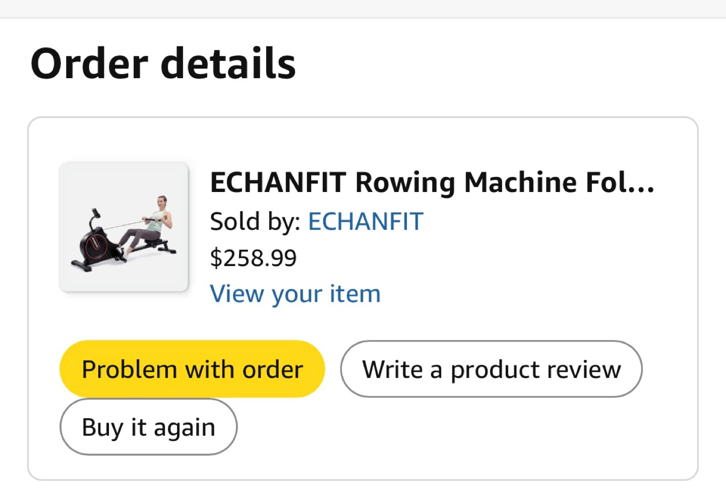 ECHANFIT Rowing Machine Foldable - photo 4