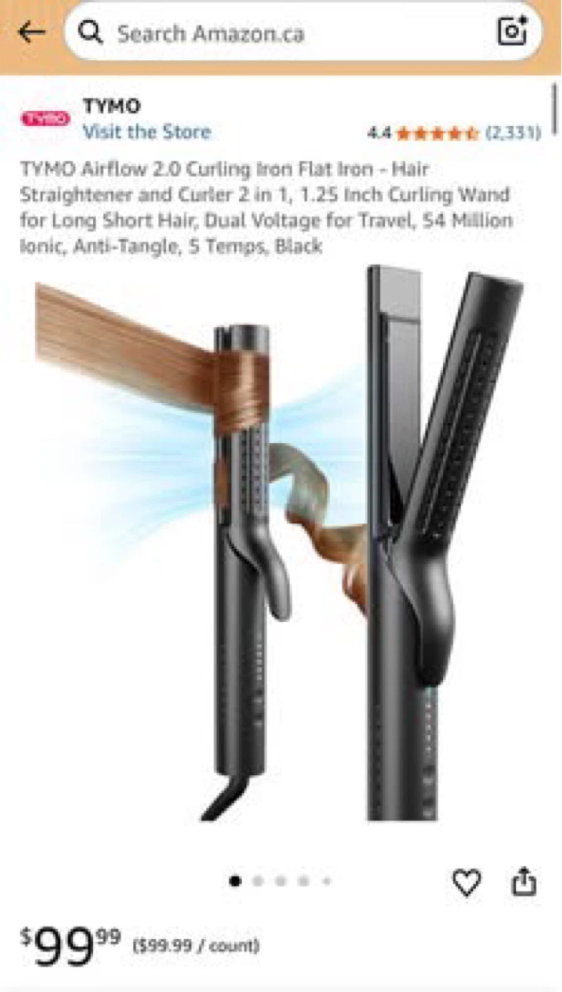 TYMO Airflow 2.0 Curling Iron Flat Iron - photo 2