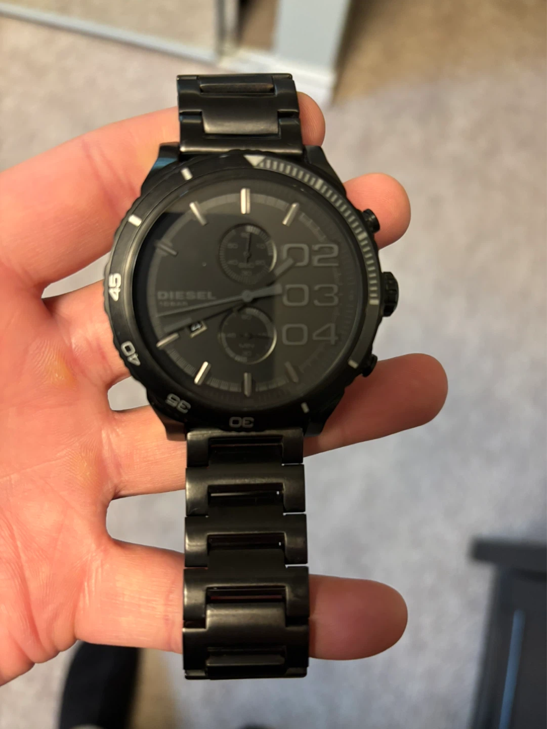 Diesel DZ-4316 Men's Chronograph Watch - Black Stainless Steel - photo 2