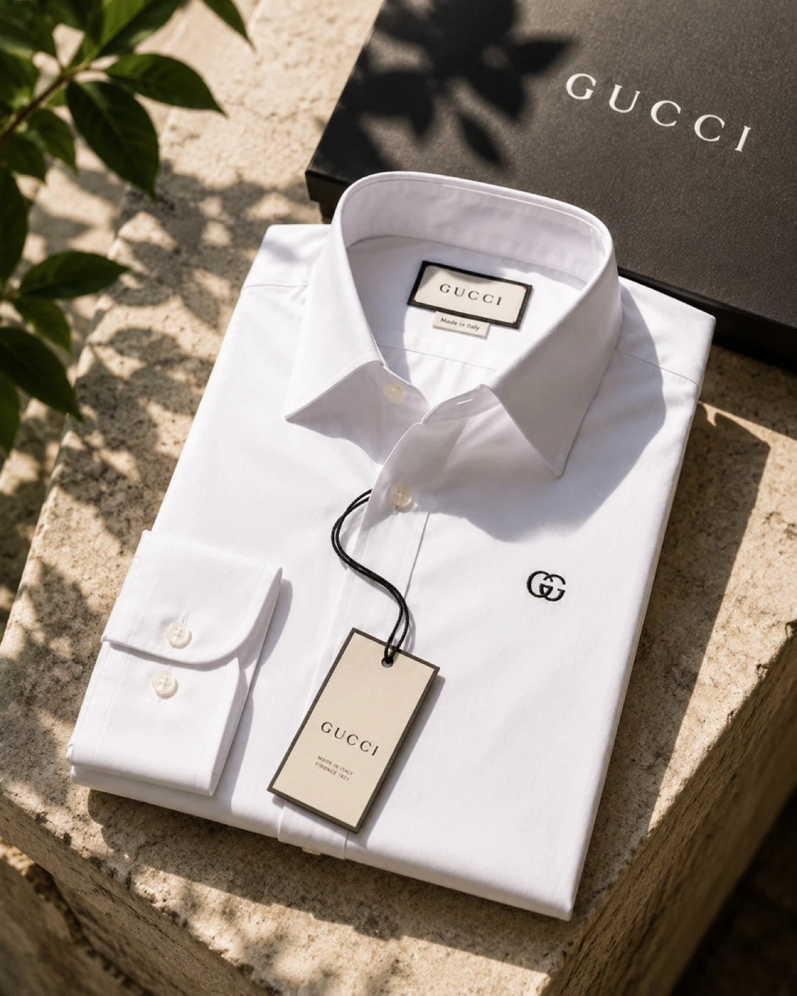 Gucci White Premium Cotton Dress Shirt - photo 3