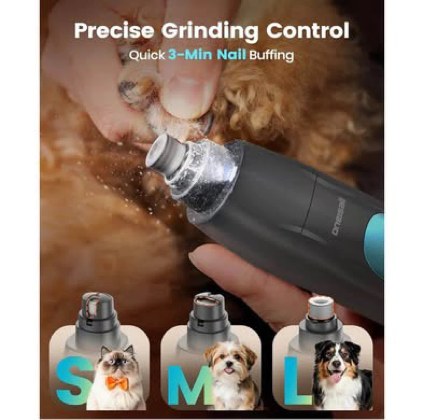 Oneisall Cordless Dog Grooming Kit 4-in-1 m - photo 5