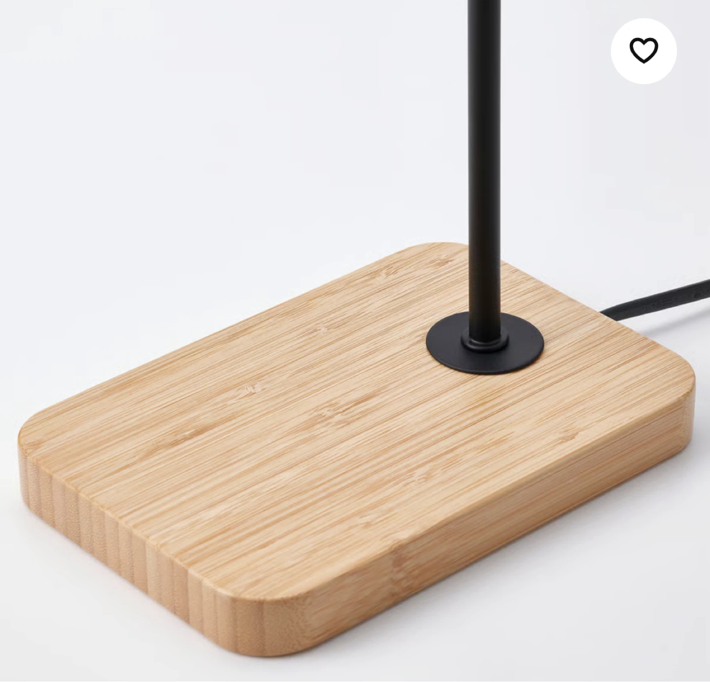 TVÄRHAND Table lamp, black/bamboo (includes bulb) - photo 5