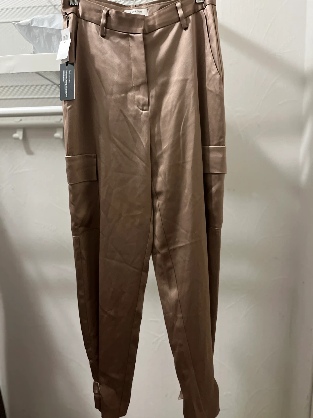 Babaton Satin Cargo Pants Size 4 - photo 2