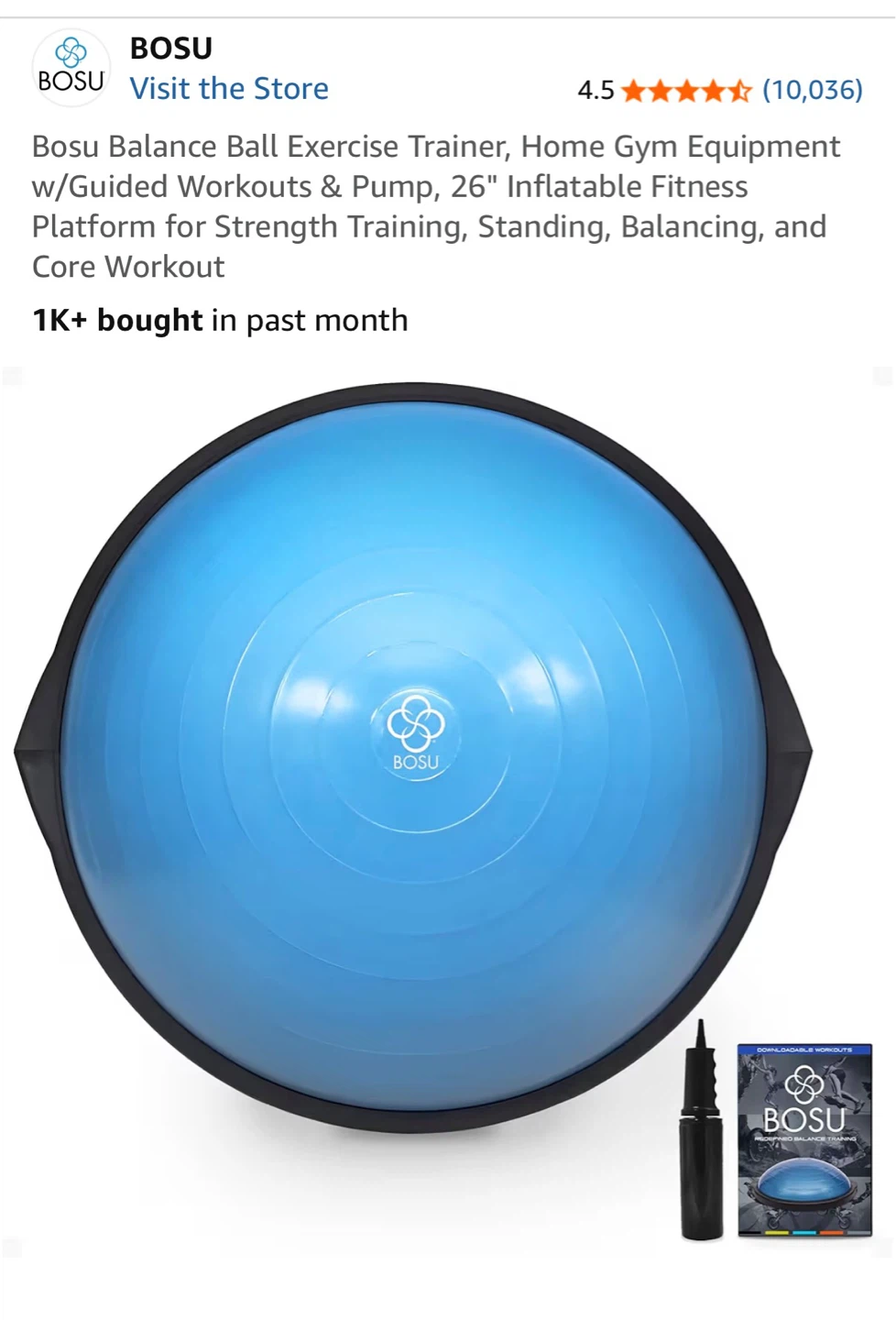 BOSU Balance Ball Trainer