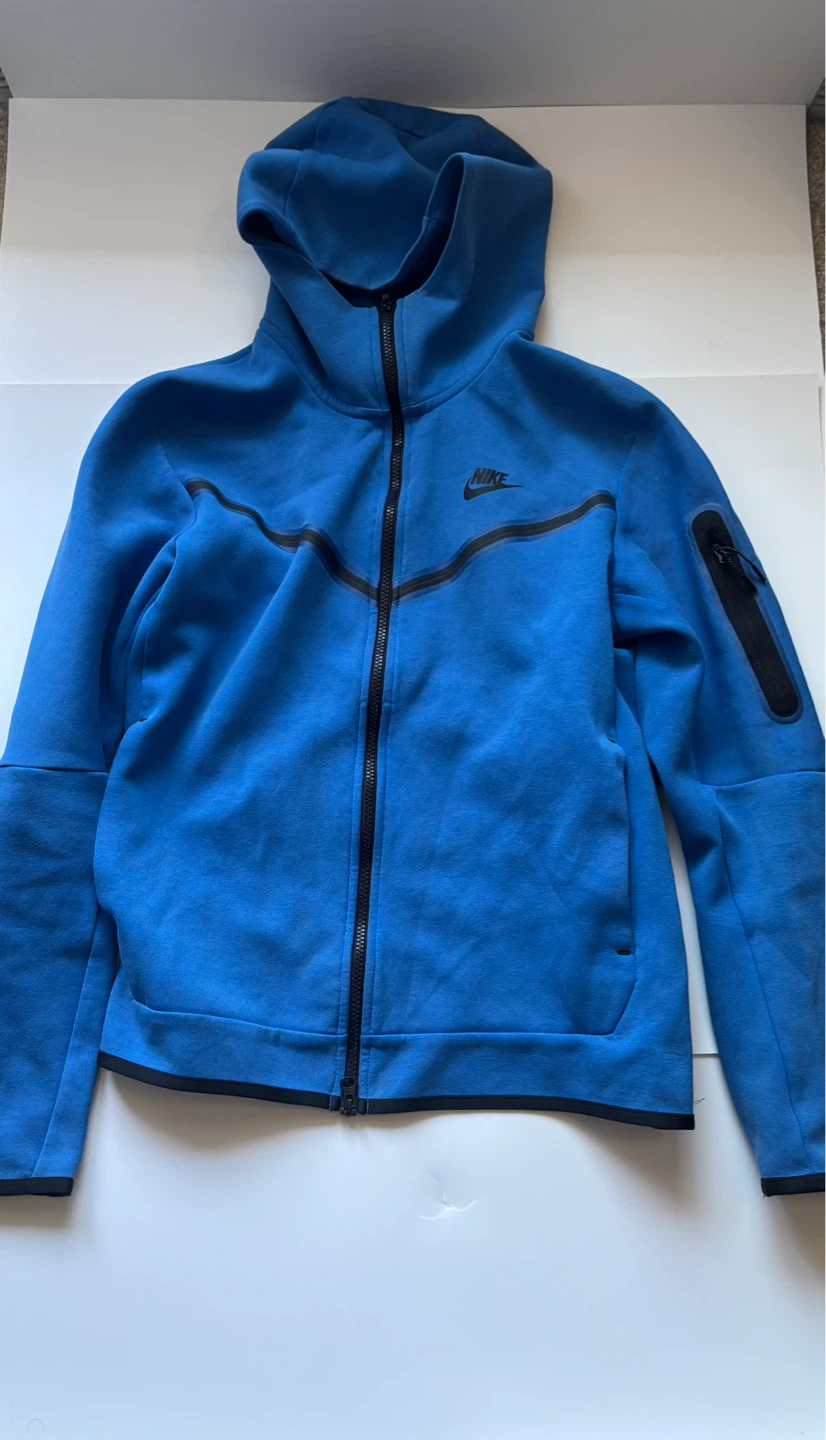 Nike Tech Fleece Full Zip Hoodie and Joggers Set - Blue