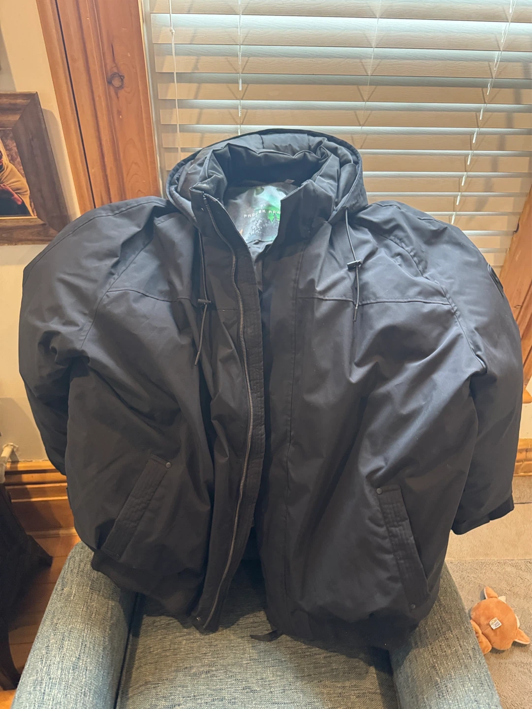 Projek Raw Black Puffer Jacket 4XT