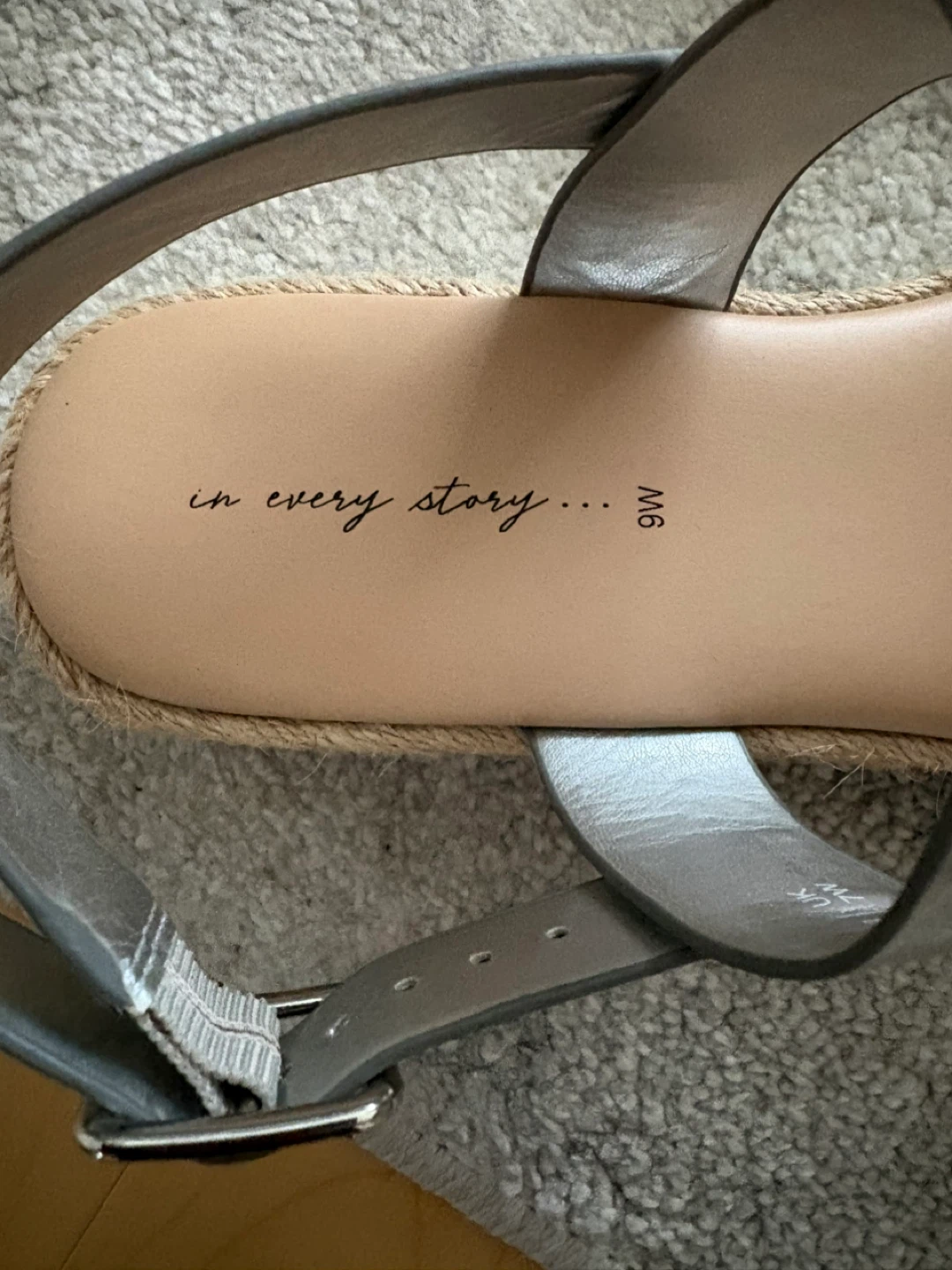 Silver Espadrille Platform Sandals - photo 4