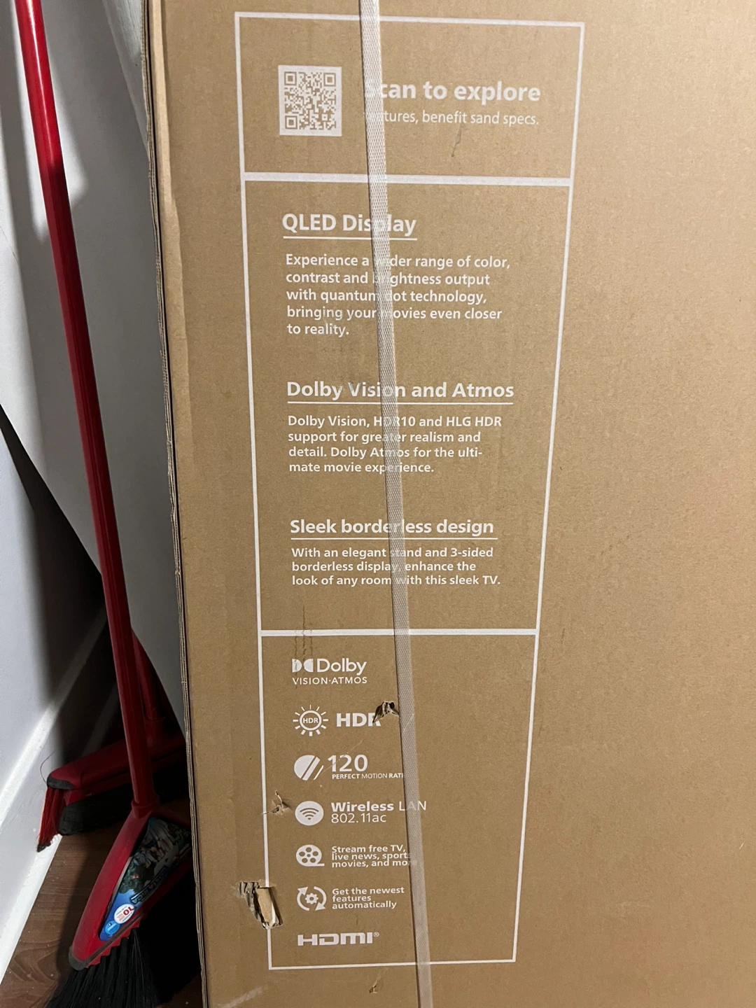 Philips 65" 4K QLED Roku TV - photo 2