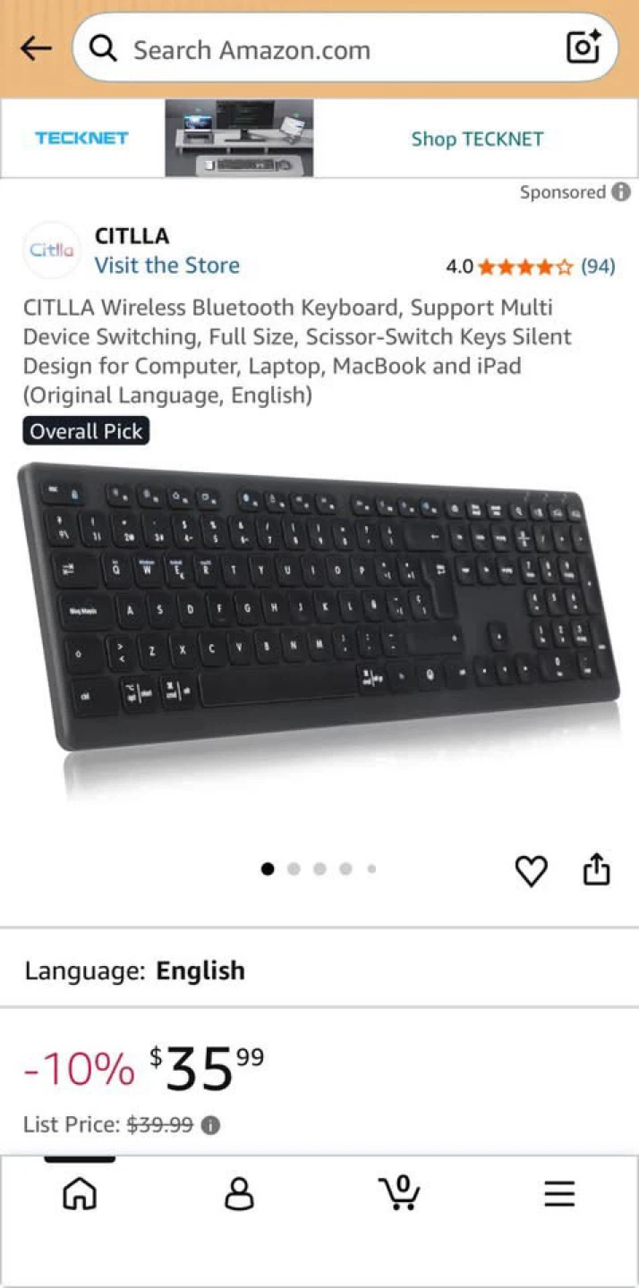 CITLLA Wireless Bluetooth Keyboard - photo 2