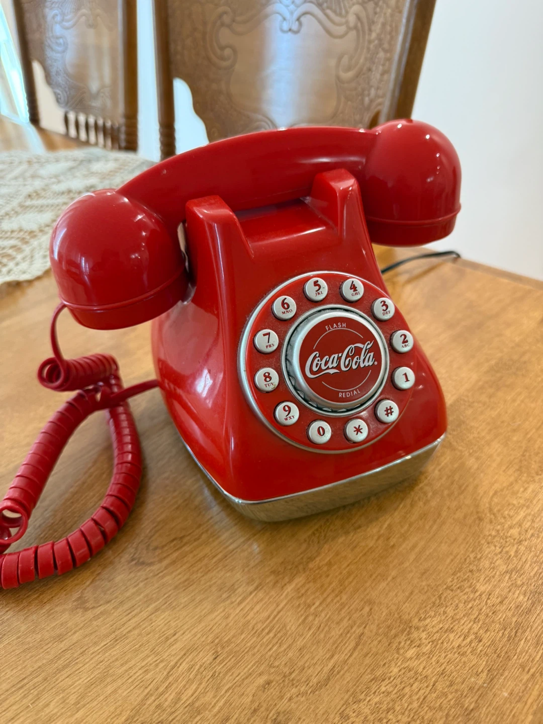 Coca-Cola Rotary Style Phone - Red