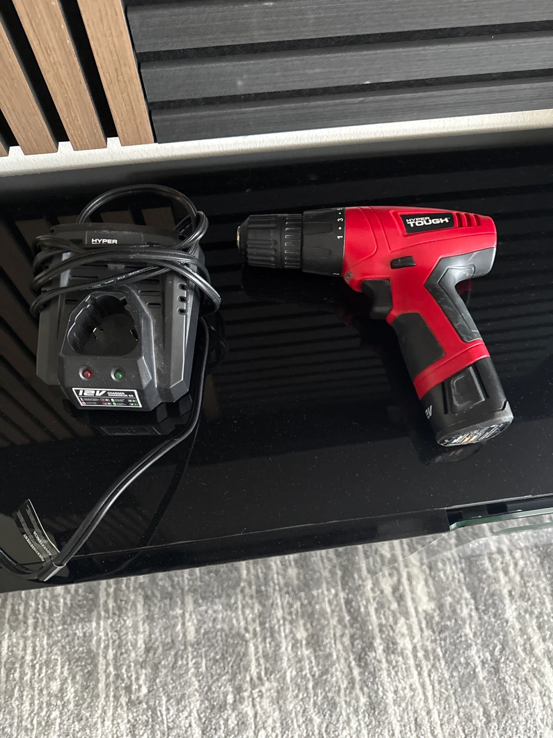 Hyper Tough 12V Cordless Drill with Charger