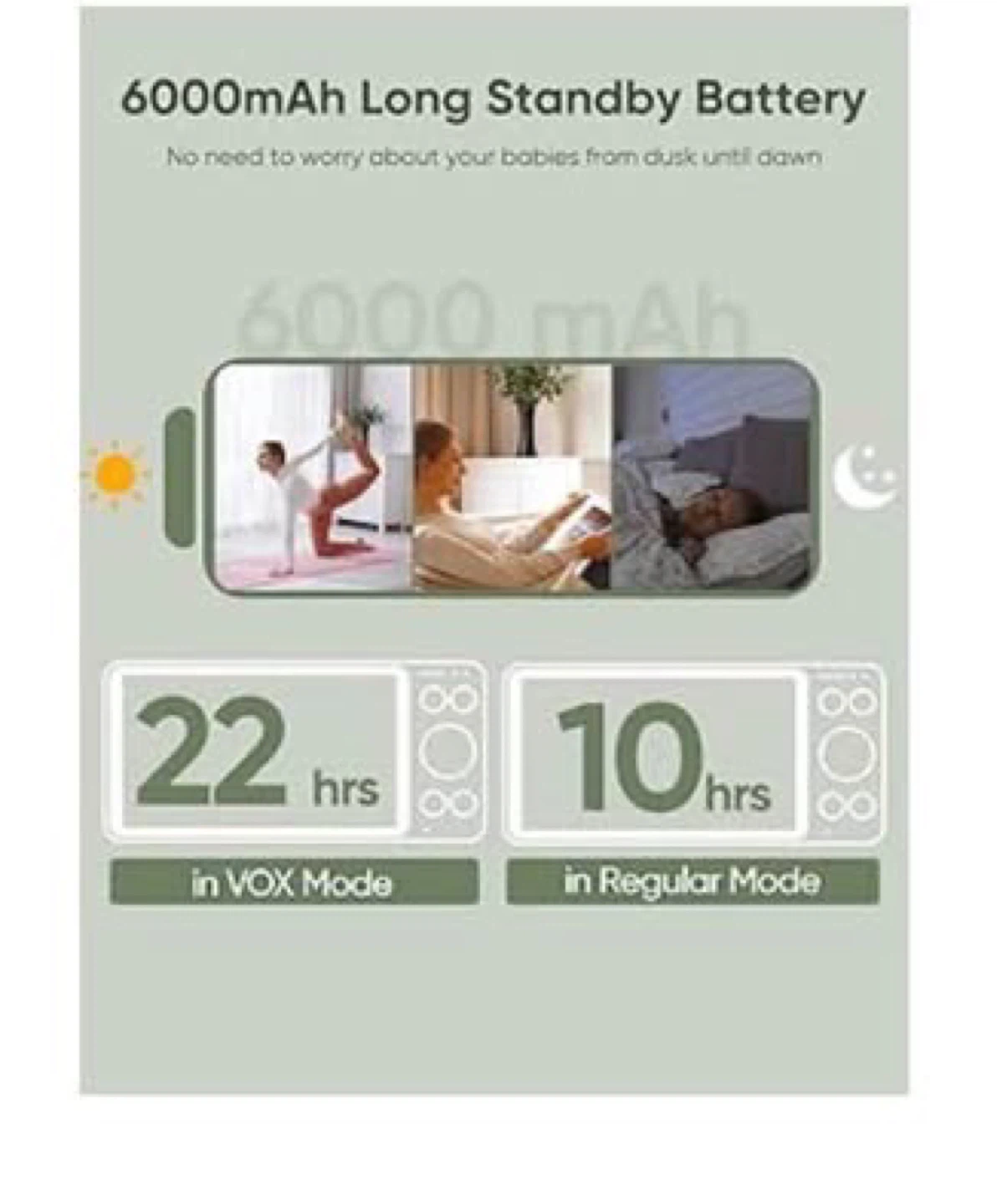 bonoch 7" HD Split-Screen Baby Monitor - photo 5
