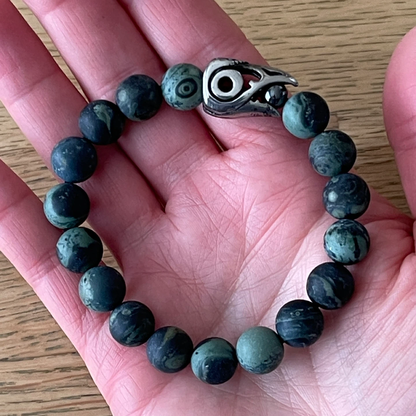 Raven & Kambaba Jasper bracelet (11mm bead) - photo 3