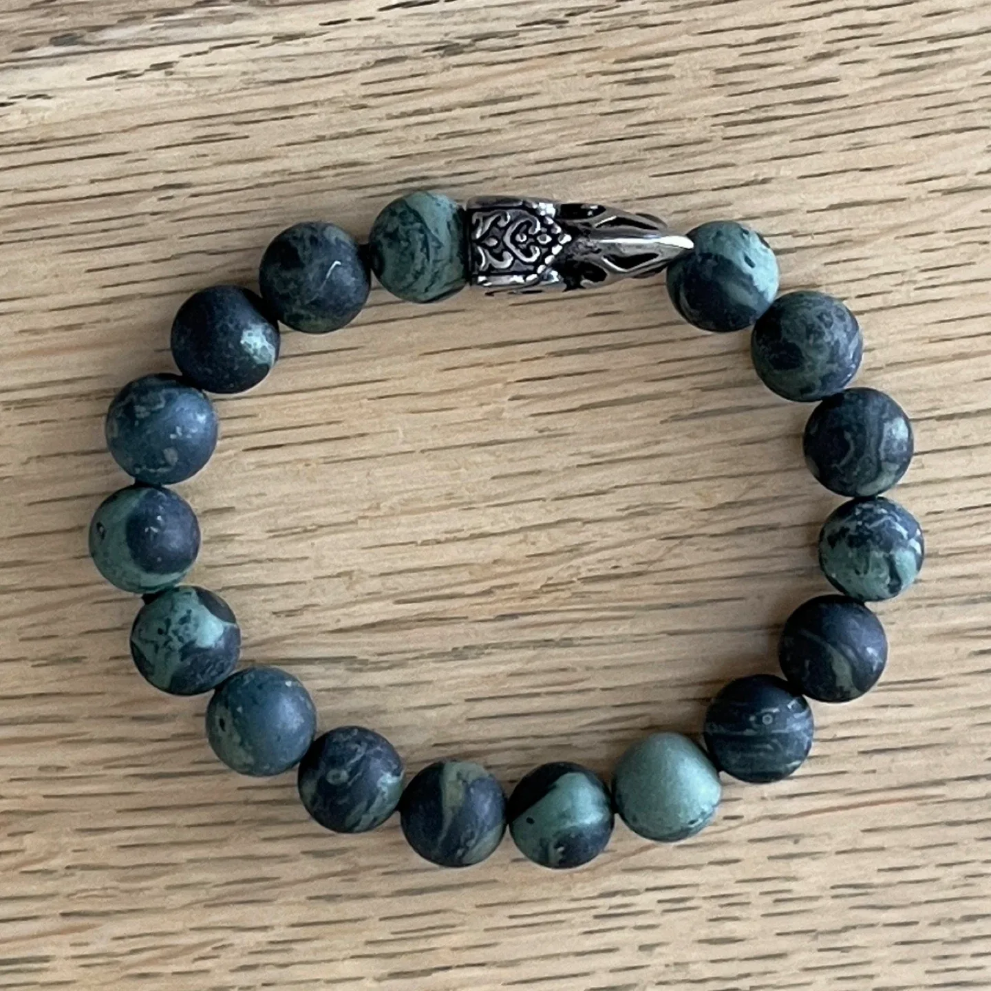 Raven & Kambaba Jasper bracelet (11mm bead) - photo 2