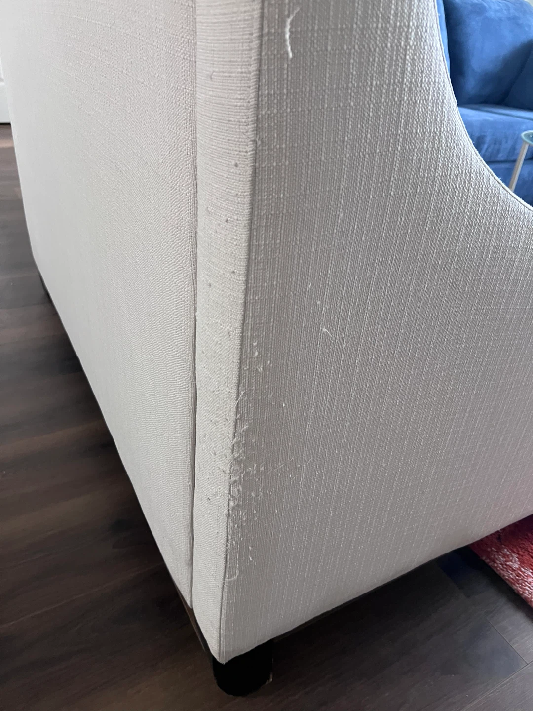 White Loveseat Sofa - photo 4