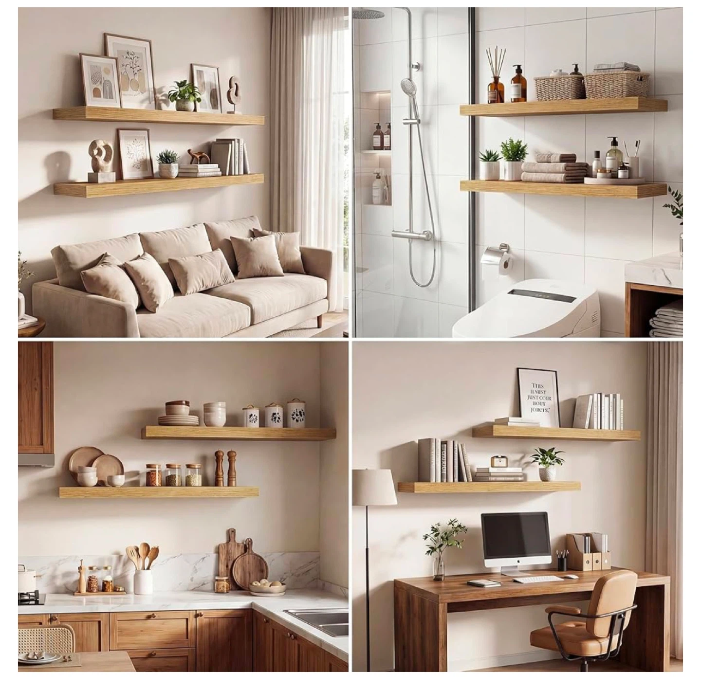 Deep Long Floating Shelves Set of 2 - photo 4