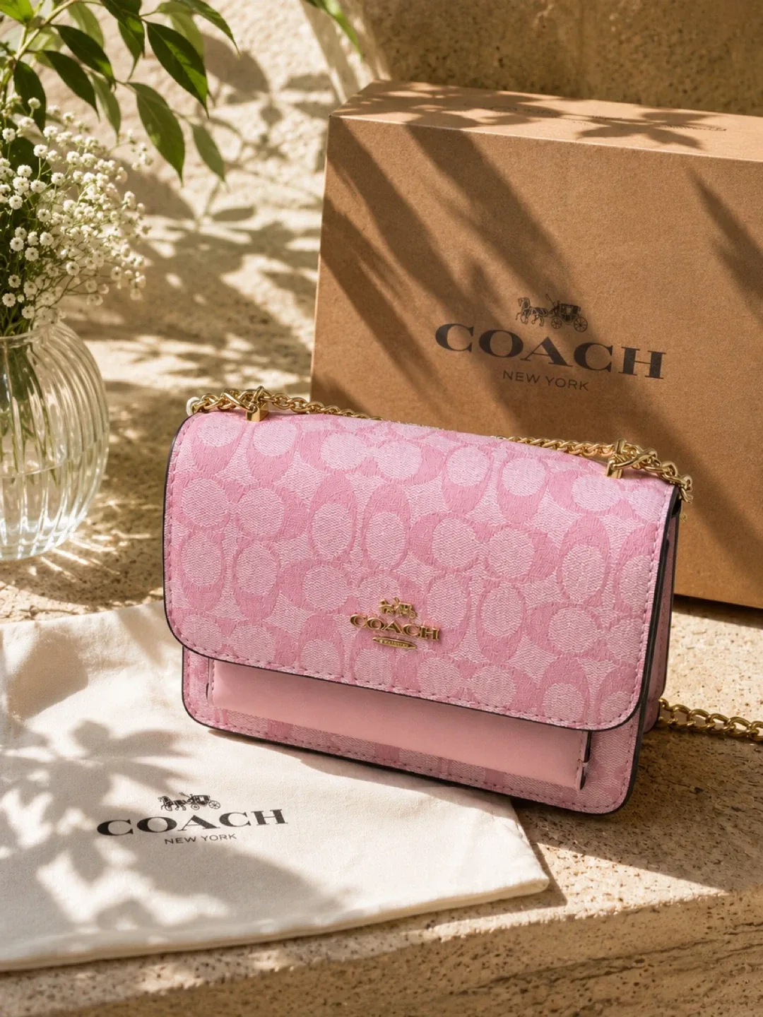 Coach Pink Signature Wallet
