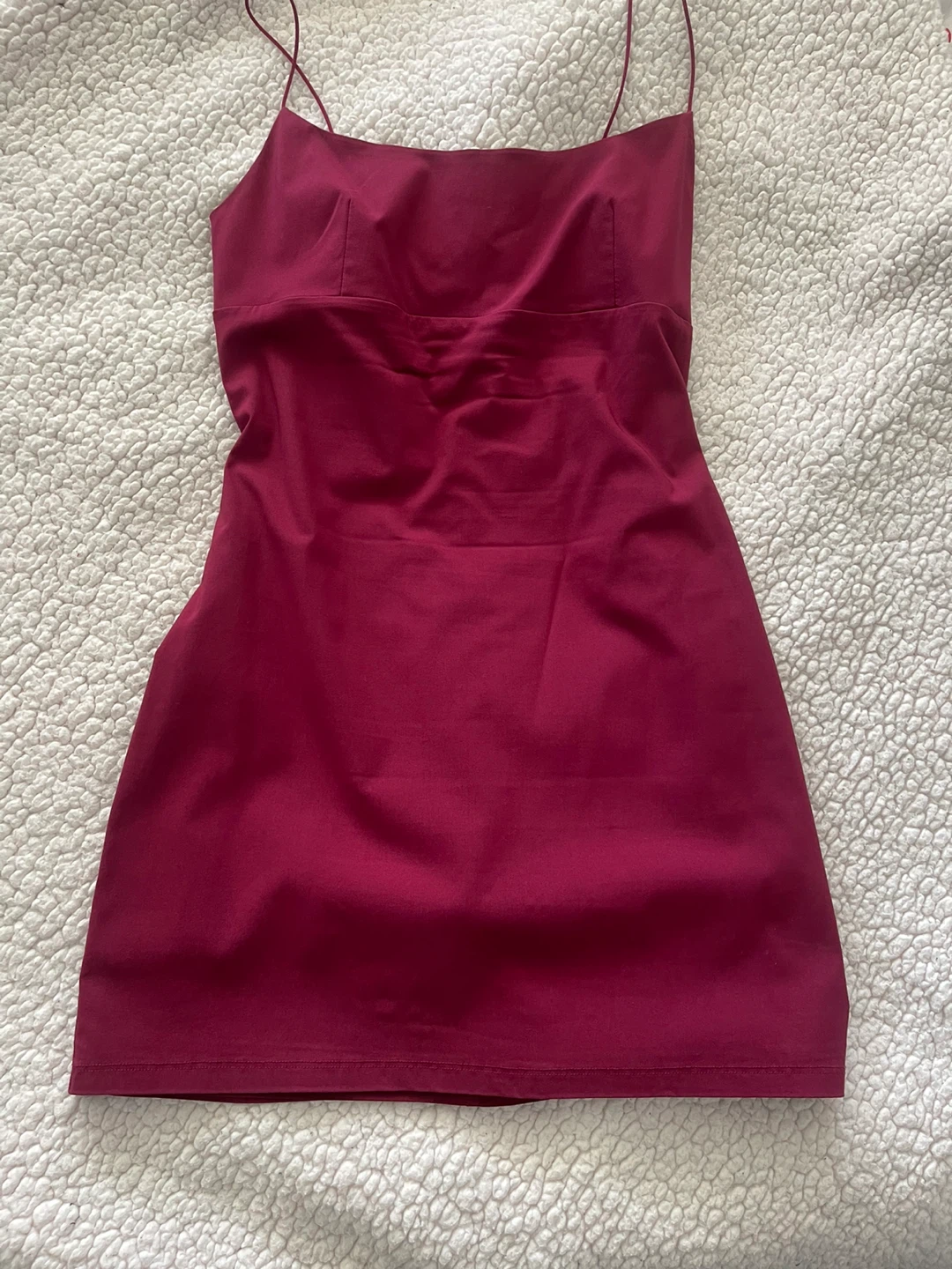 Garage red mini dress