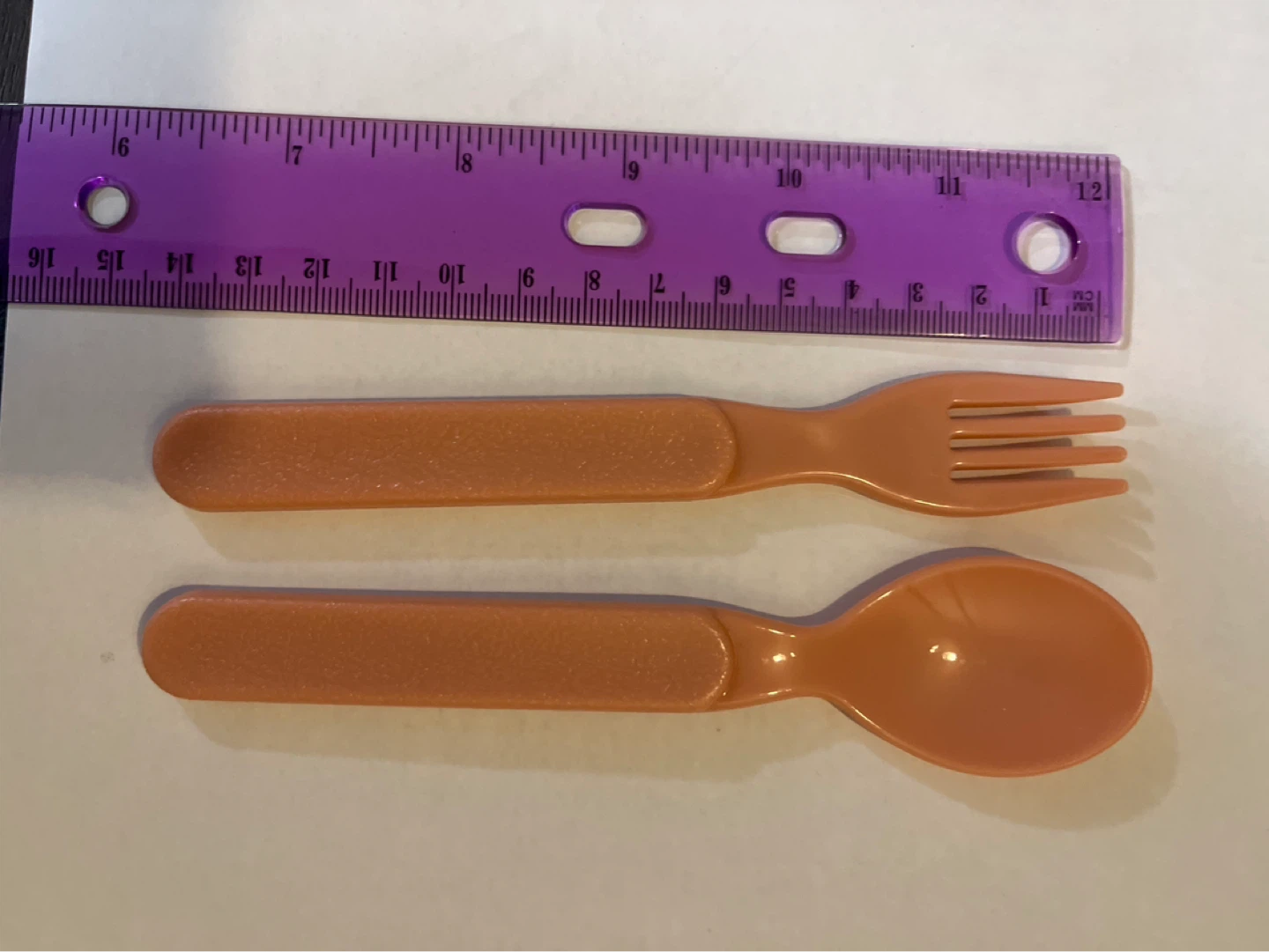 Fork and spoon set for babies.