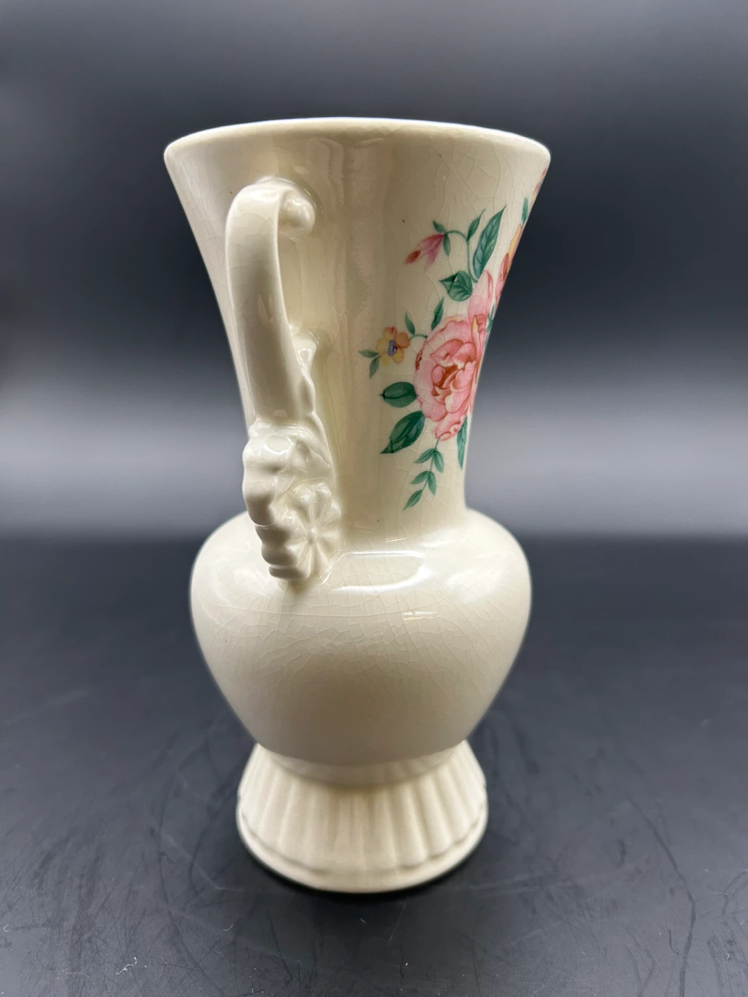 Royal Copley Cream Floral Vase - photo 4