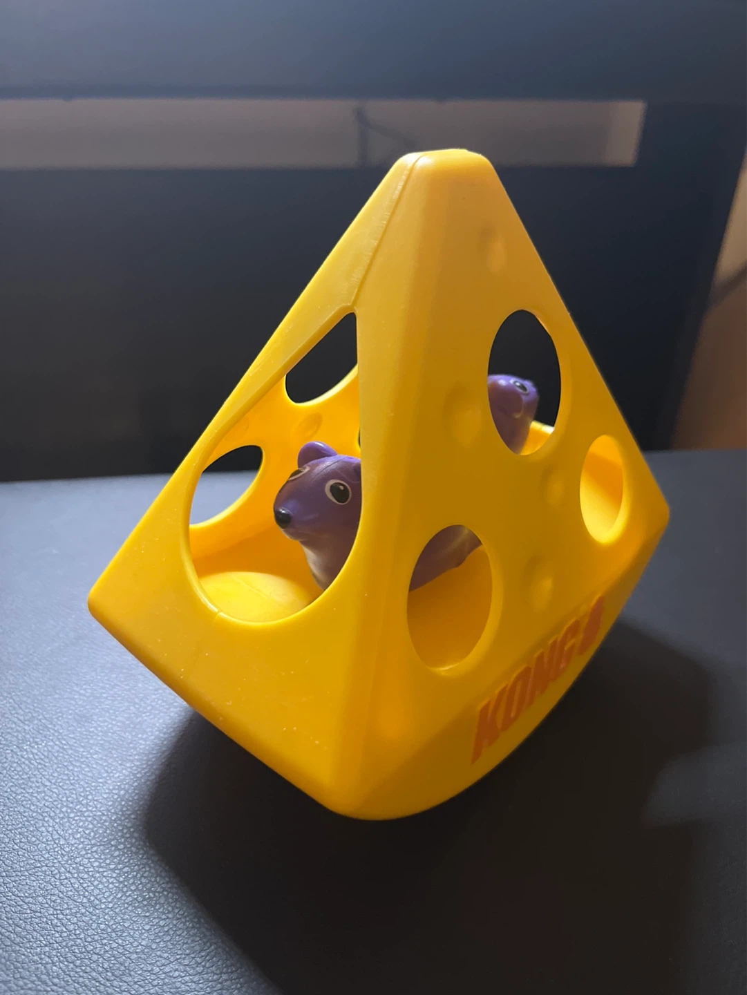Kong Treat Dispensing Cheese Toy with Mouse