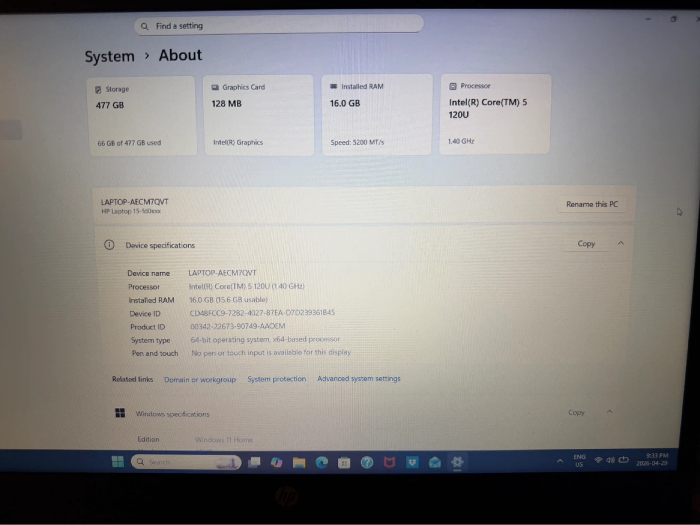 HP Laptop with Windows 11 Home - photo 3