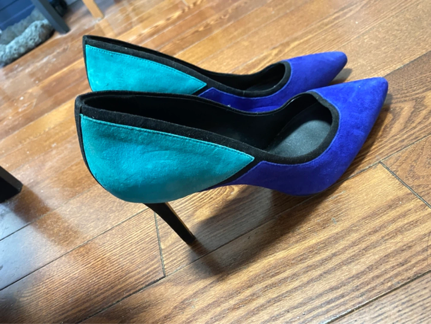 ALDO Suede Colorblock Heels