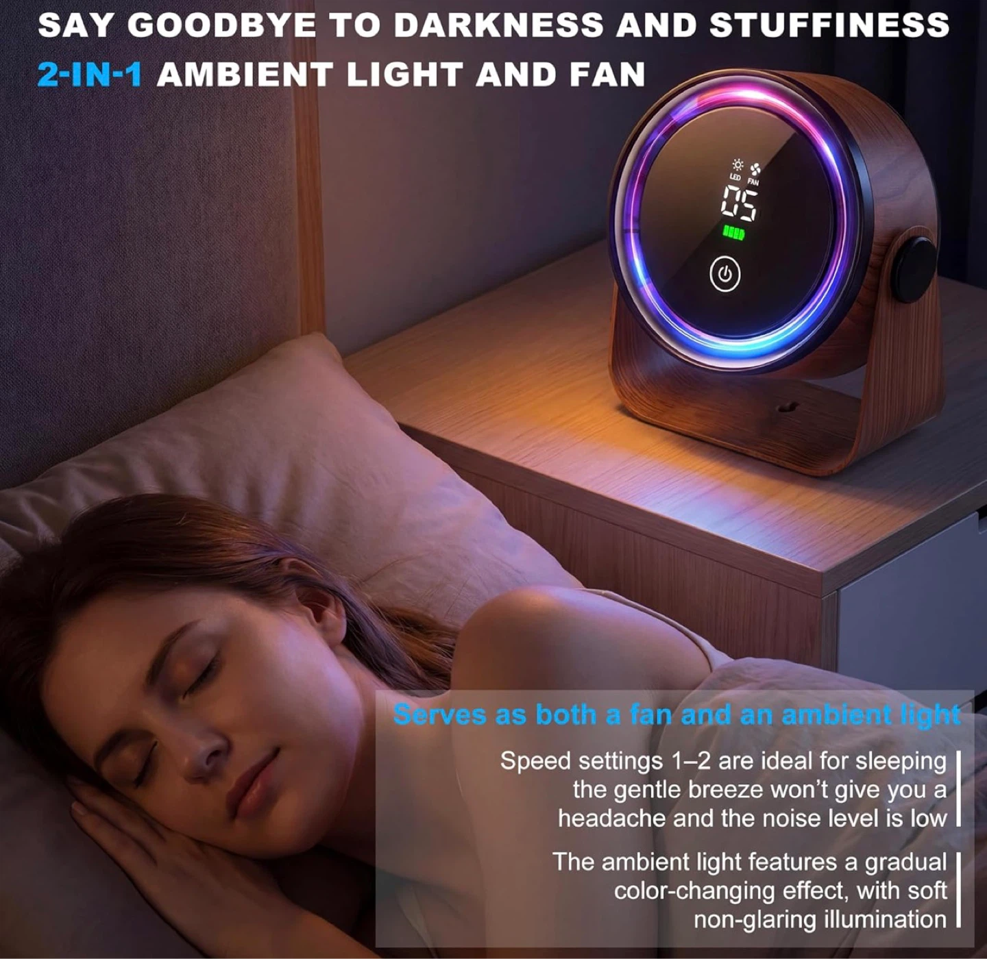 2-in-1 Ambient Light and Fan - photo 4