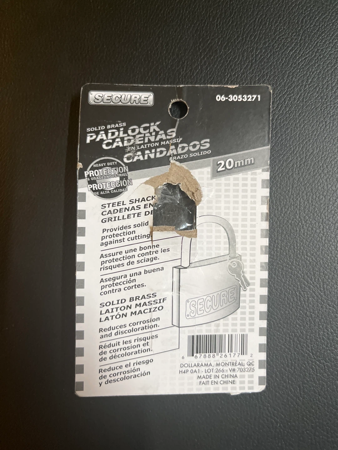 Secure Solid Brass Padlock 20mm - photo 2