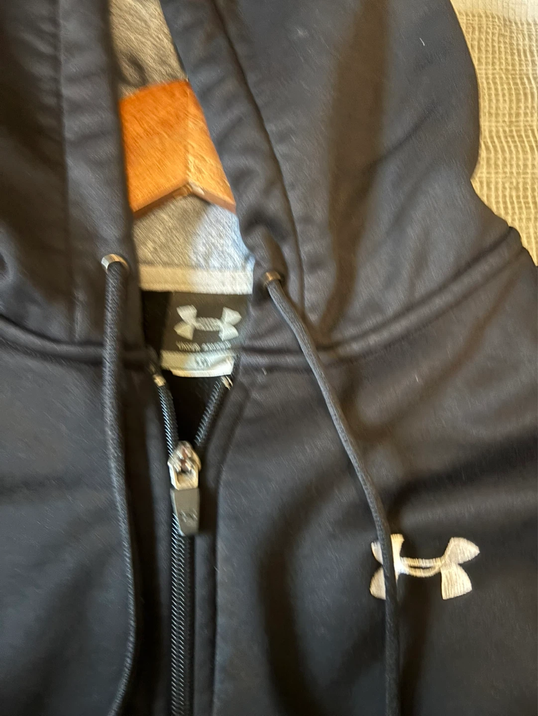 Under Armour Black Zip-Up Hoodie - Large - photo 3