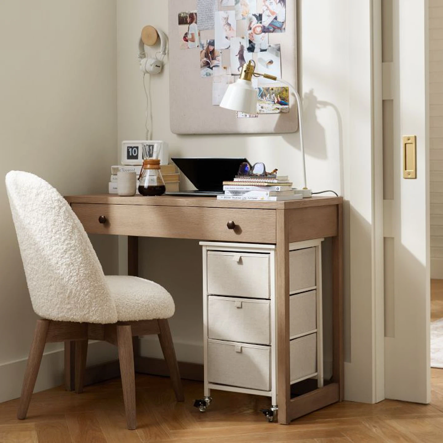 Keaton Writing Desk (40") (Biscotti) - photo 4