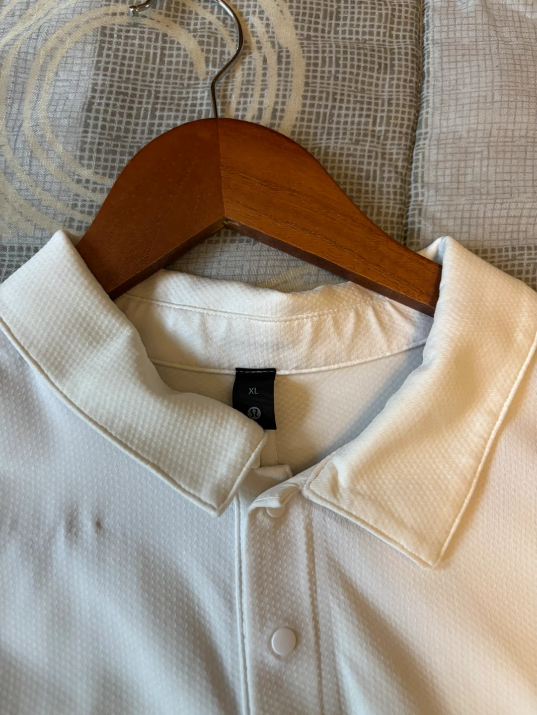 Lululemon White Polo Shirt - XL - photo 2