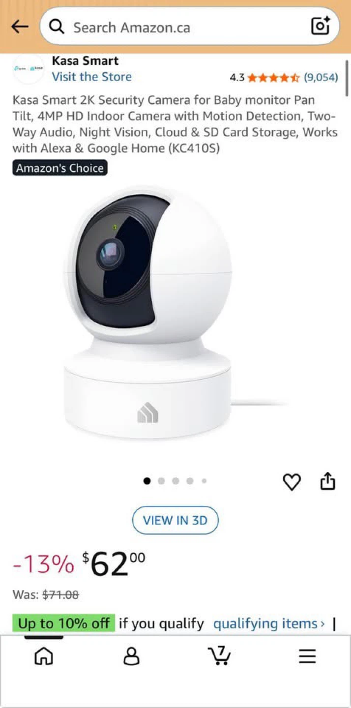 Kasa Smart 2K HD Indoor Security Camera - photo 3