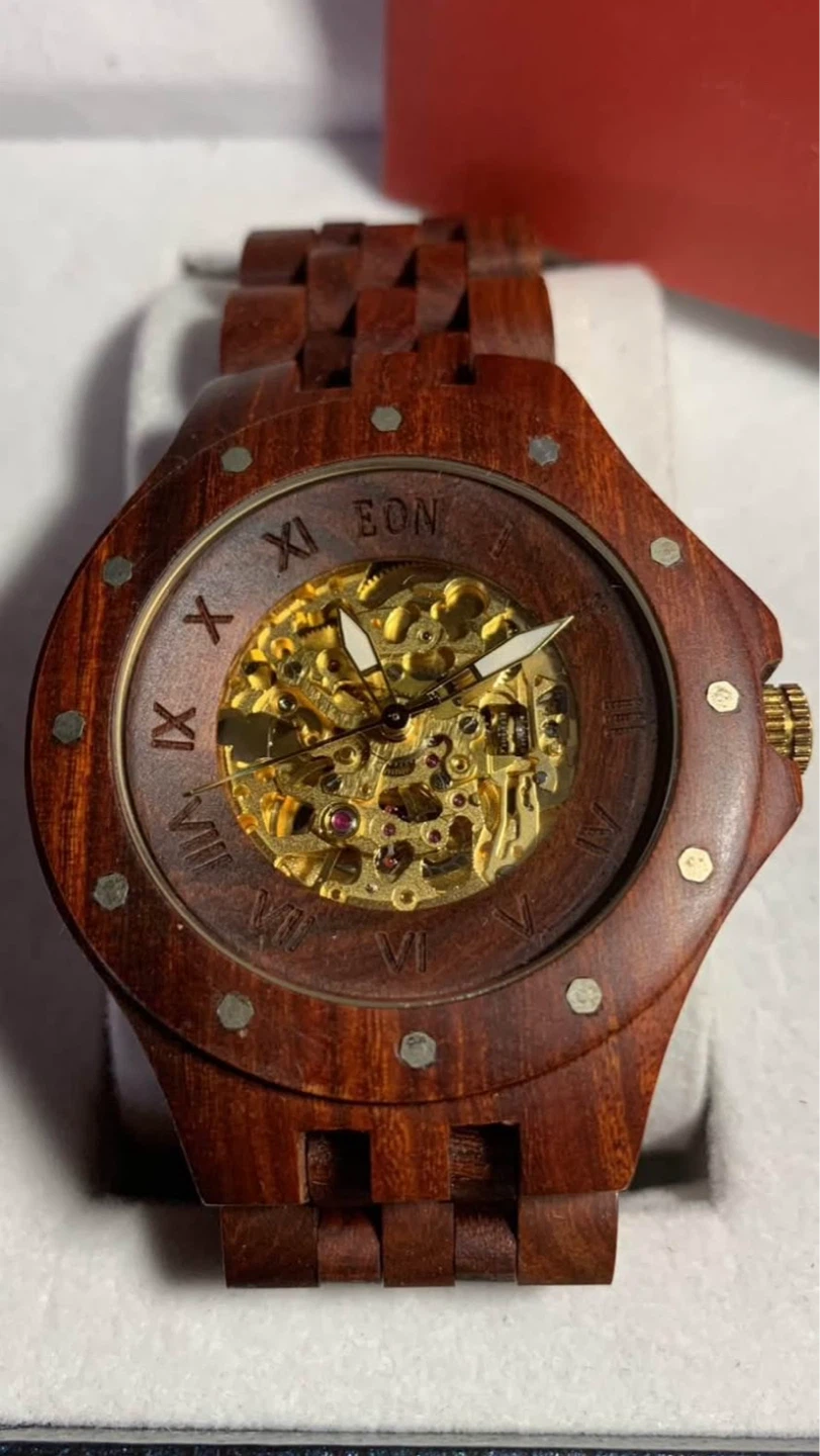 EON Automatic Wooden Watch