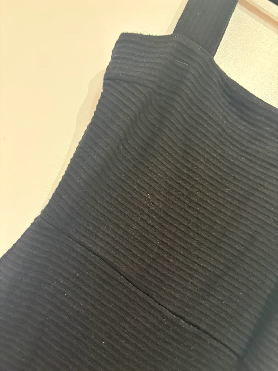 Ribbed Square Neck Sleeveless Midi Dress with Front Slit - photo 4