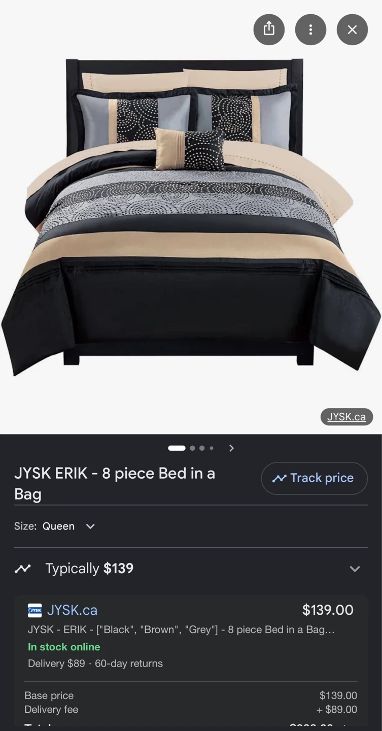 JYSK ERIK Queen 8 Piece Bed in a Bag - photo 3