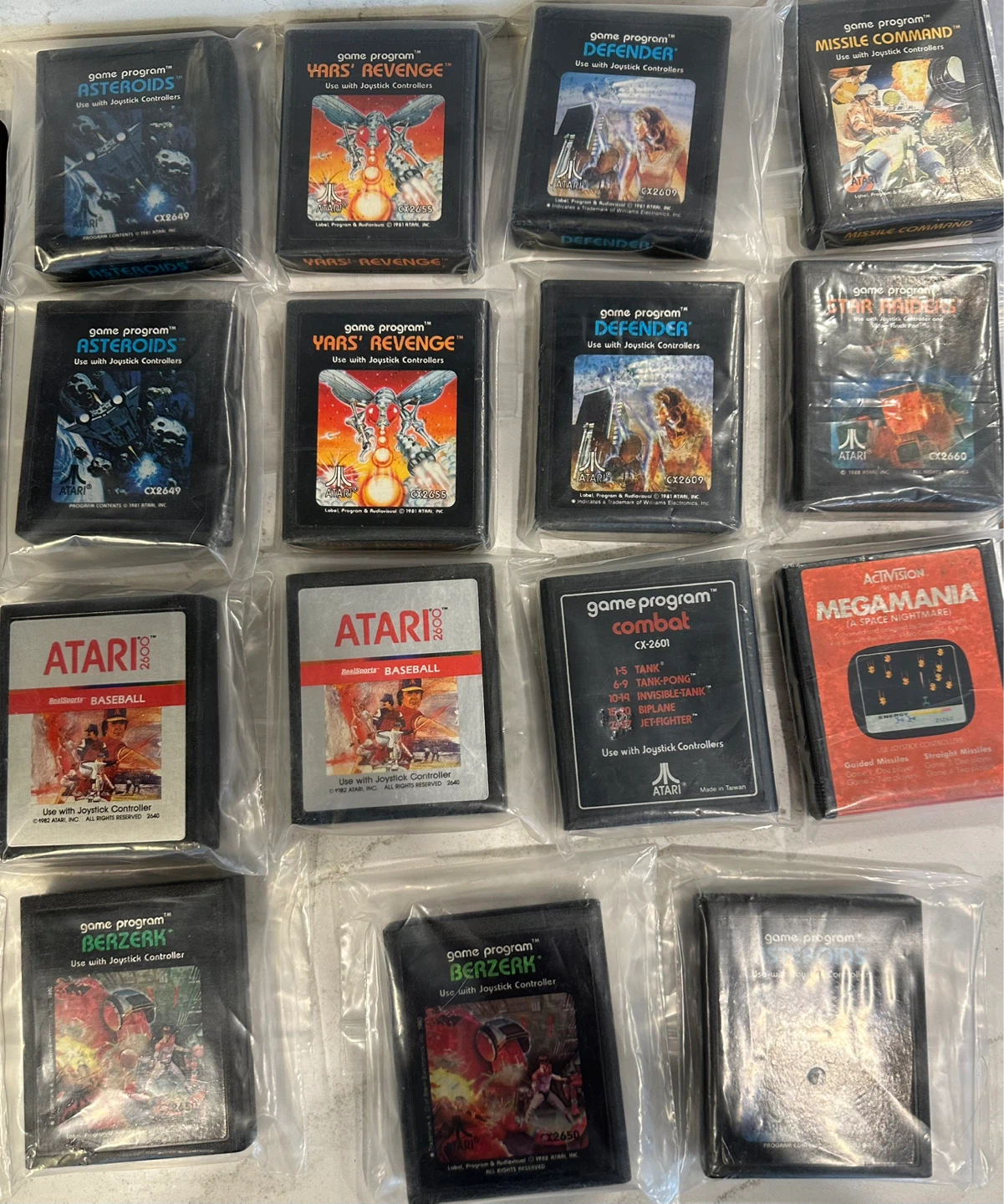Assorted Atari 2600 Video Game Cartridges