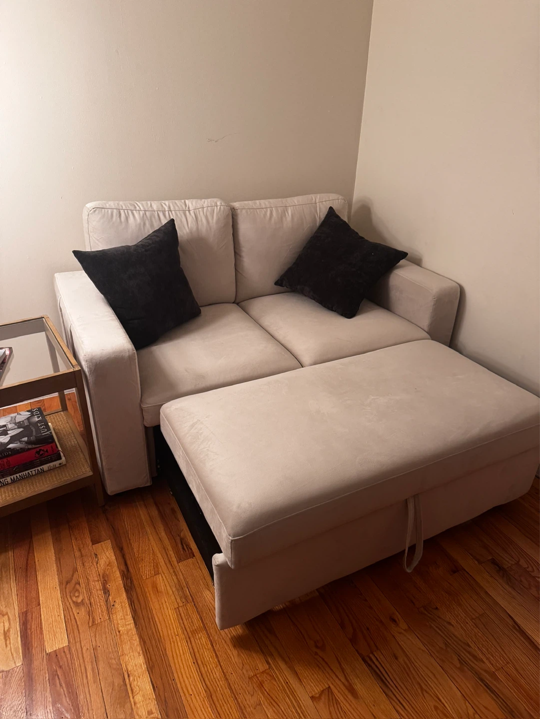 Beige Loveseat Sofa - photo 3