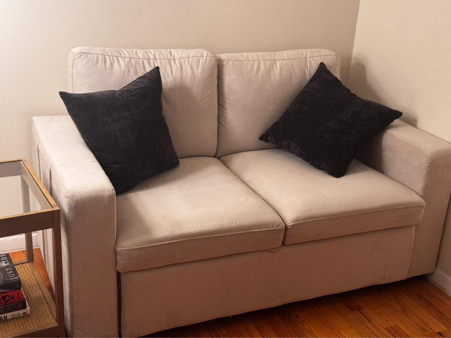 Beige Loveseat Sofa - photo 4