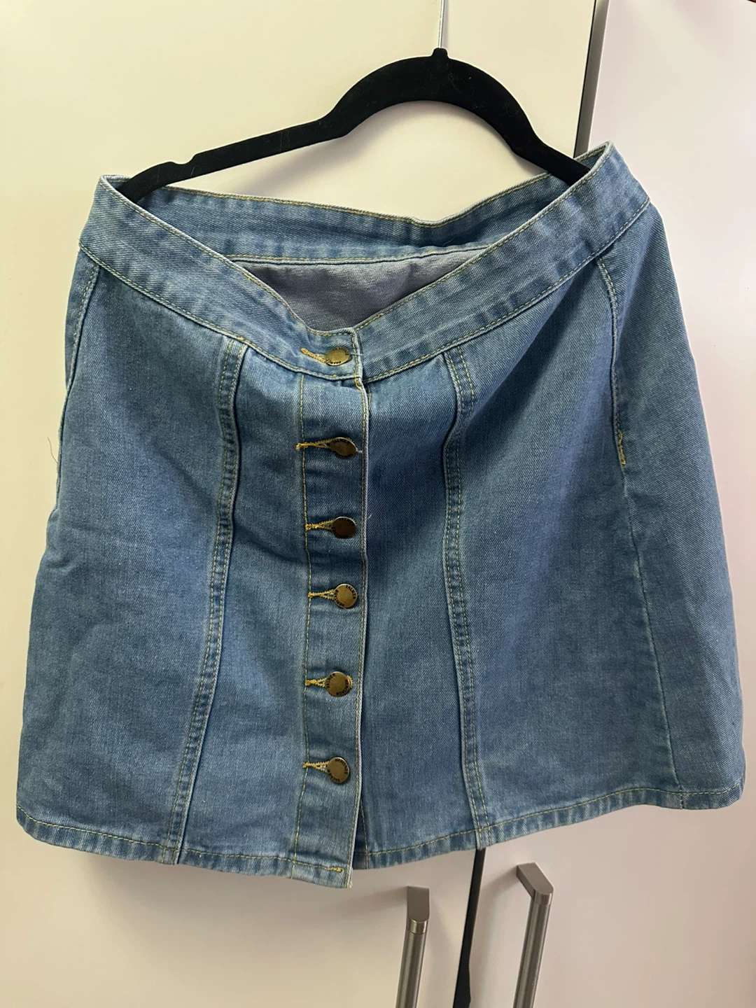 SHEIN Women's Denim Skirt - Size M