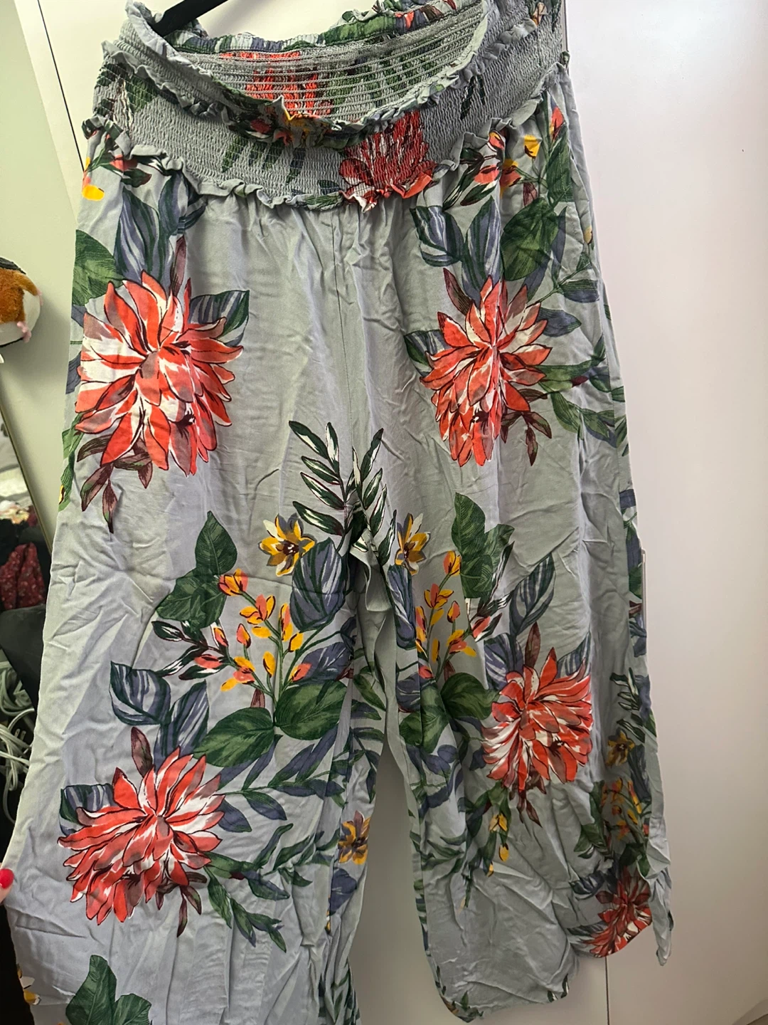 Women's Floral Print Wide Leg Pants