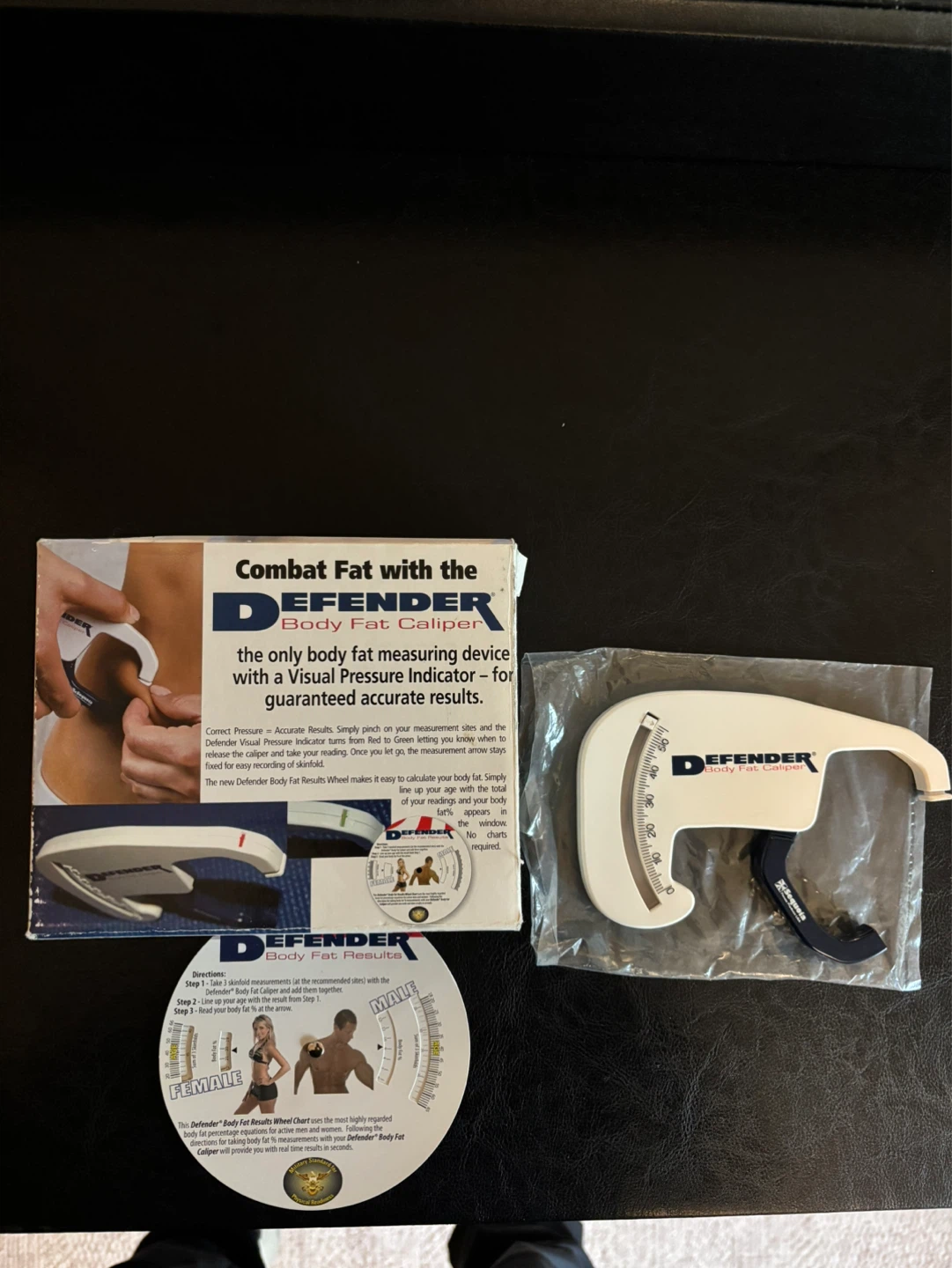 Defender Body Fat Caliper with Visual Pressure Indicator - photo 3